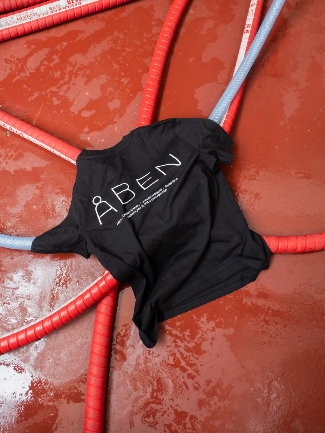 ÅBEN T-shirt /  Black + White